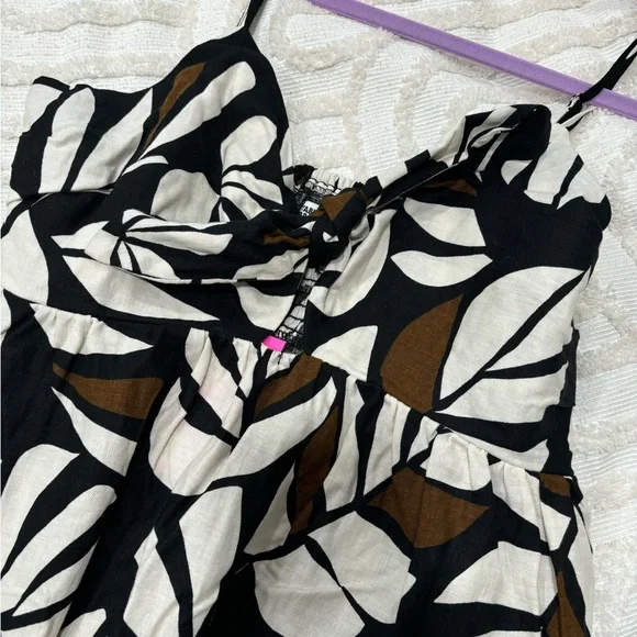 Tabitha Brown for Target Neutral Palm print maxi dress size L - Picture 9 of 13